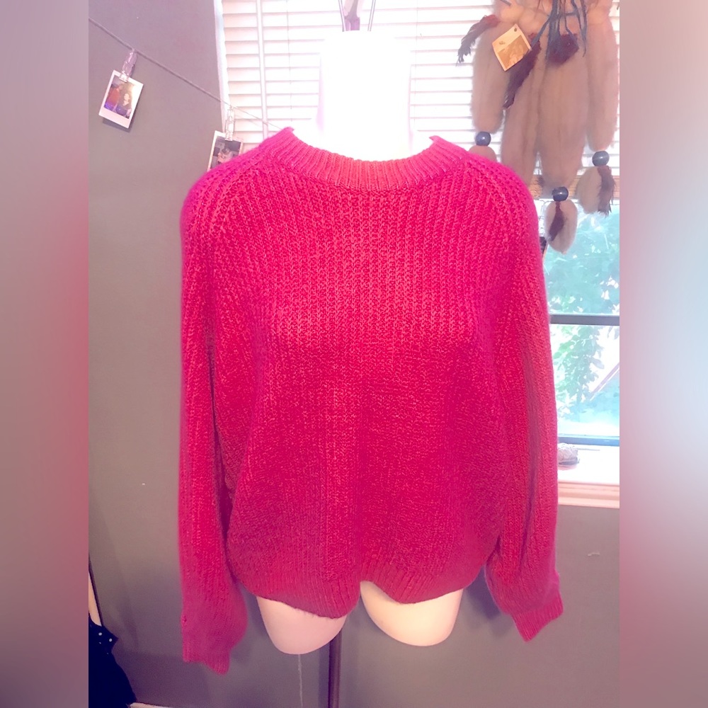 Scoop Pink Sweater New With Tags